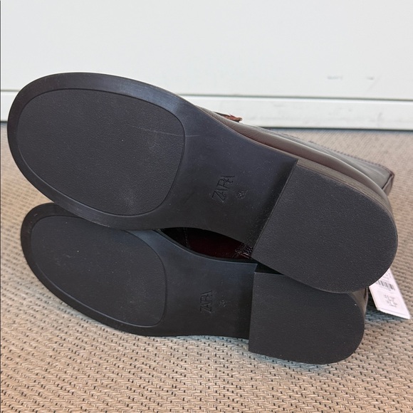 ZARA Burgundy Ankle Boots NEW Size 36 - Picture 7 of 8